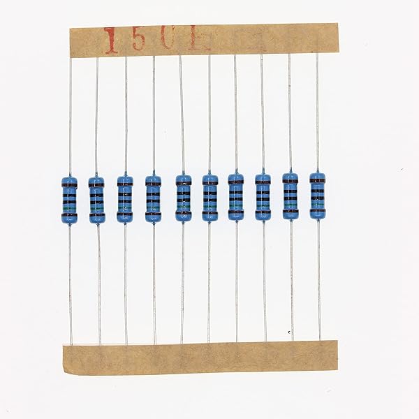 HUABAN 100 Pieces 0.5 Watts 1 2W 150R 150 Ohm 1% Metal Film Resistor