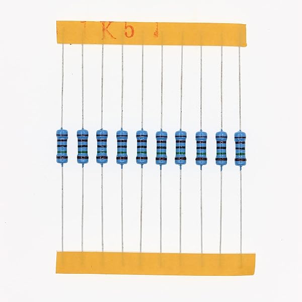 HUABAN 100 Pieces 0.5 Watts 1 2W 1K5 Ohm 1% Metal Film Resistor