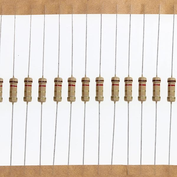 HUABAN 100 Pieces 0.5 Watts 1 2W 1R2 1.2 Ohm 5% Carbon Film Resistor