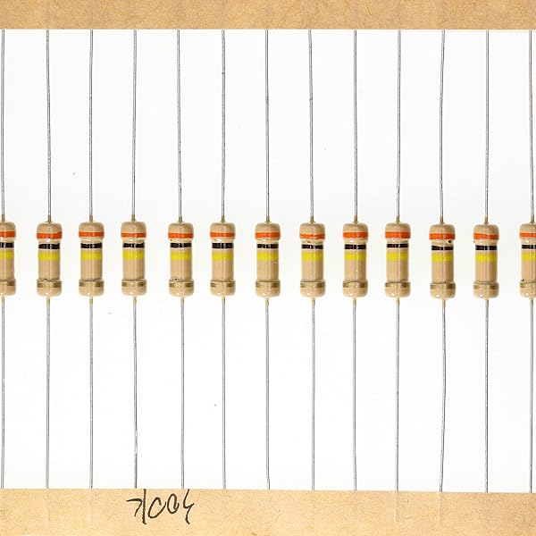 HUABAN 100 Pieces 0.5 Watts 1 2W 300K Ohm 5% Carbon Film Resistor