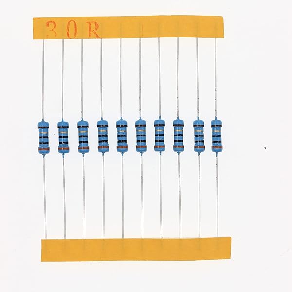 HUABAN 100 Pieces 0.5 Watts 1 2W 30R 30 Ohm 1% Metal Film Resistor