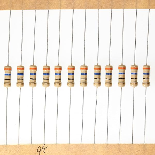 HUABAN 100 Pieces 0.5 Watts 1 2W 36R 36 Ohm 5% Carbon Film Resistor