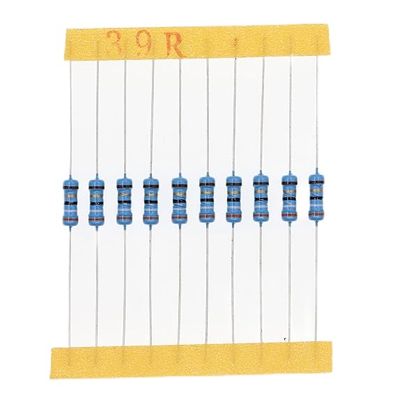 HUABAN 100 Pieces 0.5 Watts 1 2W 39R 39 Ohm 1% Metal Film Resistor