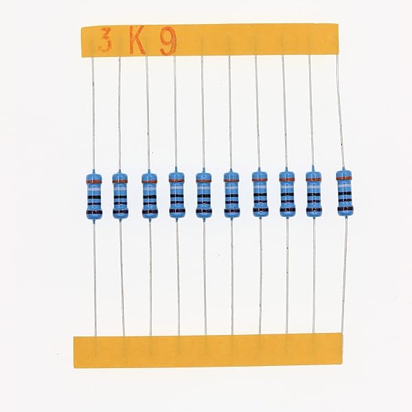 HUABAN 100 Pieces 0.5 Watts 1 2W 3K9 Ohm 1% Metal Film Resistor