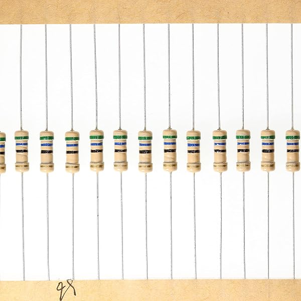 HUABAN 100 Pieces 0.5 Watts 1 2W 56R 56 Ohm 5% Carbon Film Resistor