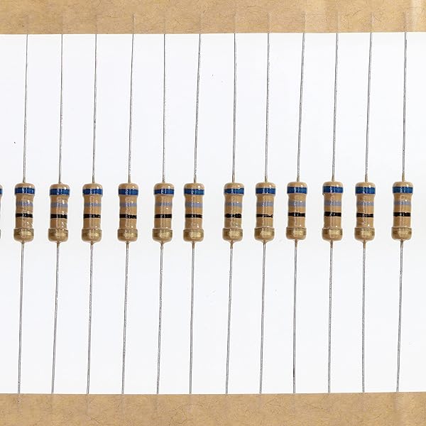 HUABAN 100 Pieces 0.5 Watts 1 2W 68R 68 Ohm 5% Carbon Film Resistor