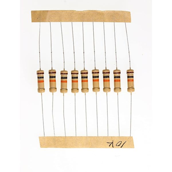 HUABAN 100 Pieces 1 Watts 1W 10K Ohm 5% Carbon Film Resistor