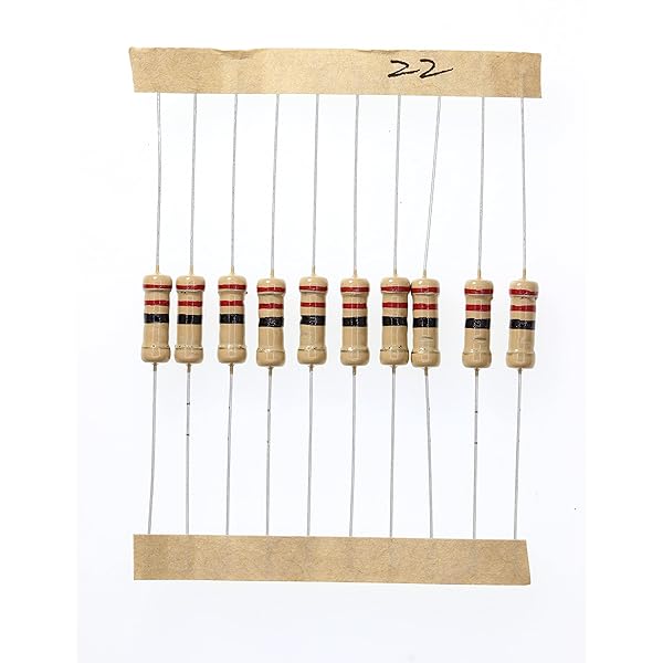 HUABAN 100 Pieces 1 Watts 1W 22R 22 Ohm 5% Carbon Film Resistor
