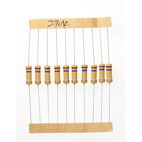 HUABAN 100 Pieces 1 Watts 1W 270K Ohm 5% Carbon Film Resistor