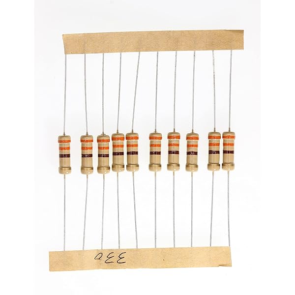 HUABAN 100 Pieces 1 Watts 1W 330R 330 Ohm 5% Carbon Film Resistor