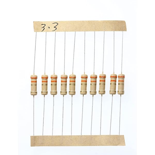 HUABAN 100 Pieces 1 Watts 1W 3R3 3.3 Ohm 5% Carbon Film Resistor