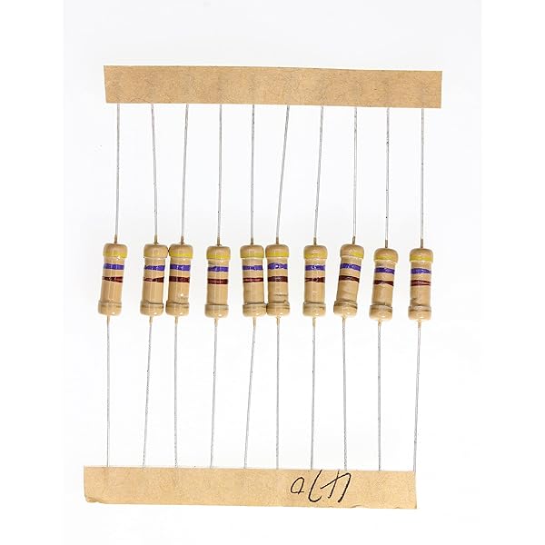 HUABAN 100 Pieces 1 Watts 1W 470R 470 Ohm 5% Carbon Film Resistor