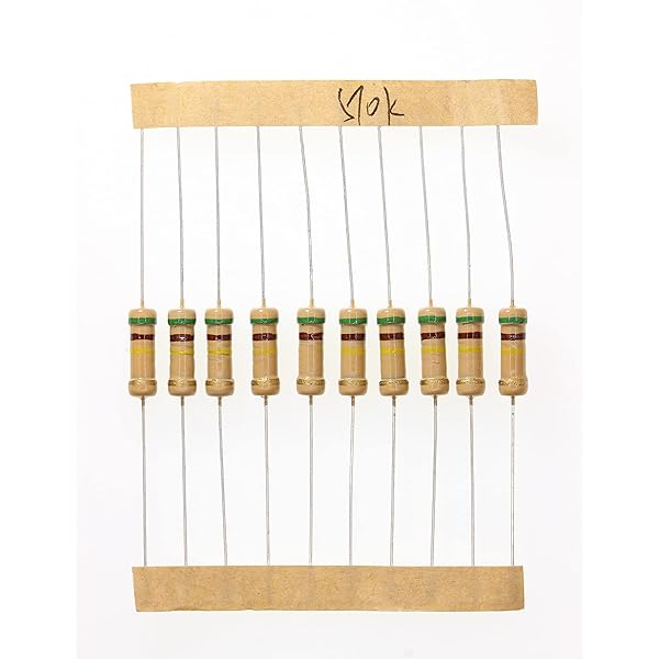 HUABAN 100 Pieces 1 Watts 1W 510K Ohm 5% Carbon Film Resistor