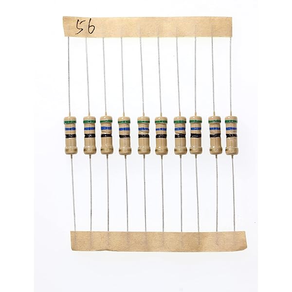 HUABAN 100 Pieces 1 Watts 1W 56R 56 Ohm 5% Carbon Film Resistor