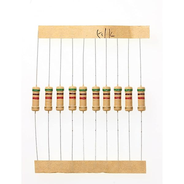 HUABAN 100 Pieces 1 Watts 1W 5K1 Ohm 5% Carbon Film Resistor