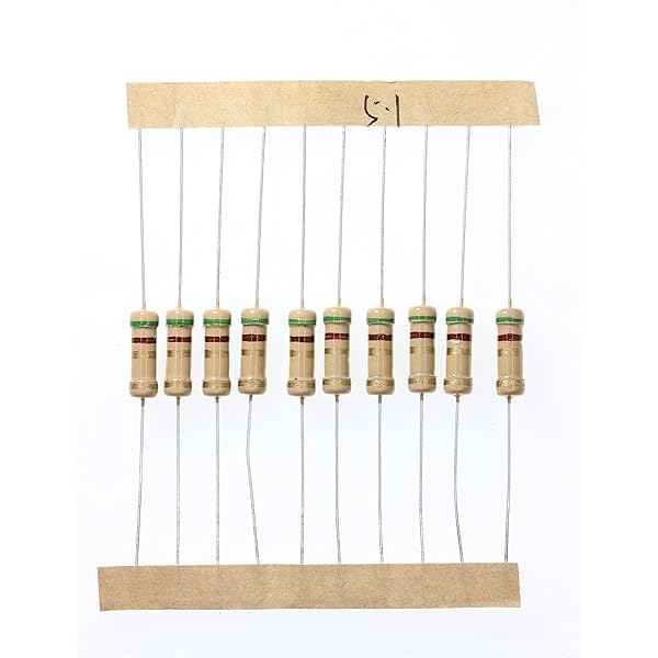 HUABAN 100 Pieces 1 Watts 1W 5R1 5.1 Ohm 5% Carbon Film Resistor