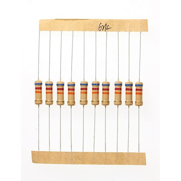 HUABAN 100 Pieces 1 Watts 1W 62K Ohm 5% Carbon Film Resistor