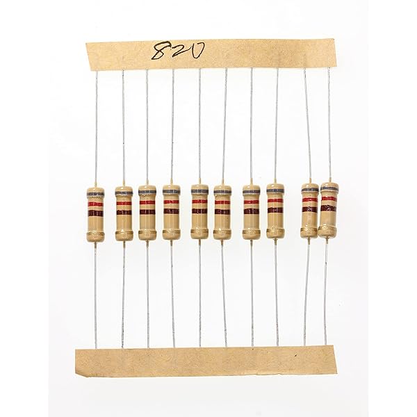 HUABAN 100 Pieces 1 Watts 1W 820R 820 Ohm 5% Carbon Film Resistor