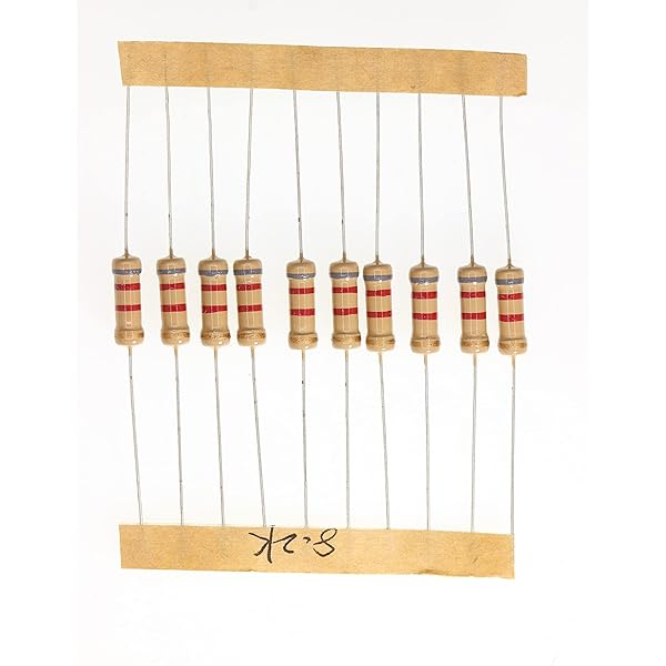 HUABAN 100 Pieces 1 Watts 1W 8K2 Ohm 5% Carbon Film Resistor