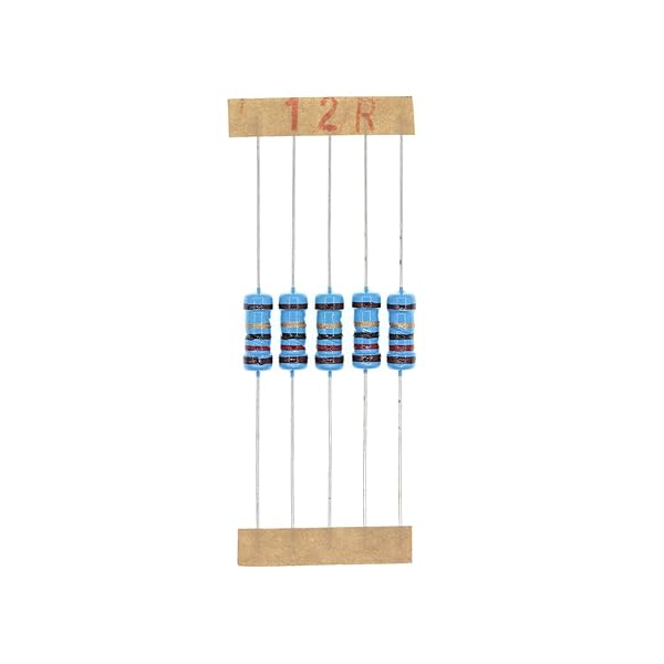 HUABAN 100PCS 1W 12 Ohm 1 Percent Metal Film Resistors for Electronics Projects