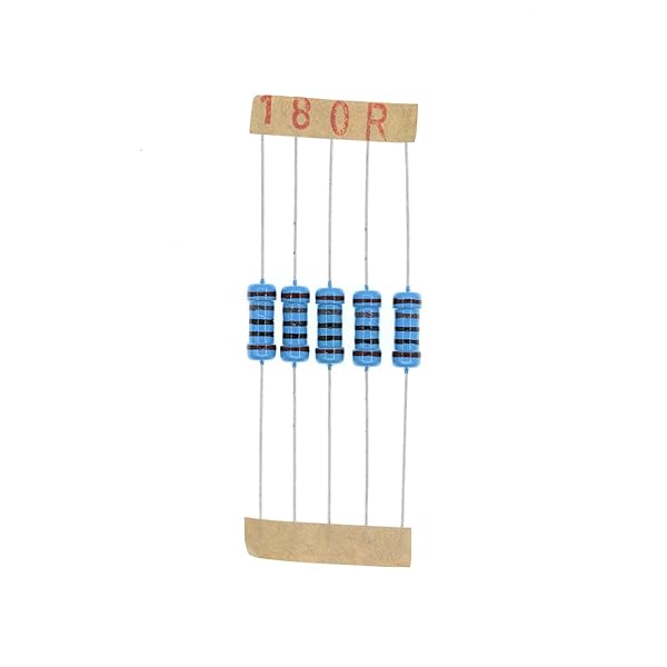 HUABAN 100PCS 1W 180 Ohm 1% Metal Film Resistors for Reliable Circuit Performance