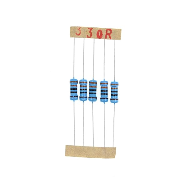 HUABAN 100PCS 1W 330 Ohm 1% Metal Film Resistors for Reliable Circuit Performance