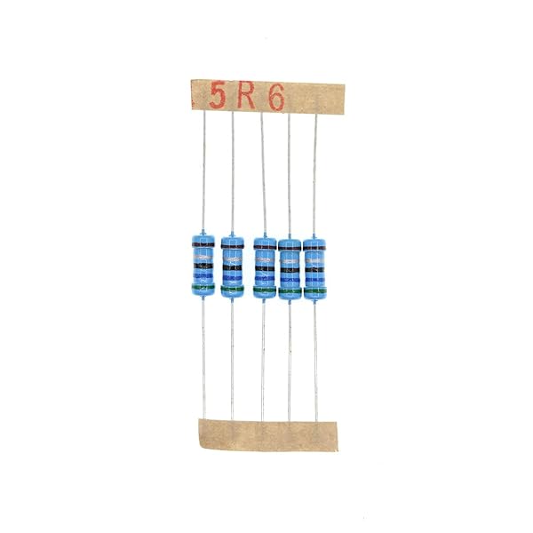 HUABAN 100PCS 1W 5R6 5.6 Ohm 1 Percent Metal Film Resistor for Reliable Circuit Performance