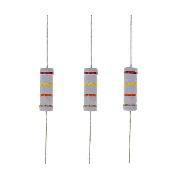 HUABAN 10PCS 5W 24K Ohm 5 Percent Metal Oxide Film Resistor for Reliable Performance