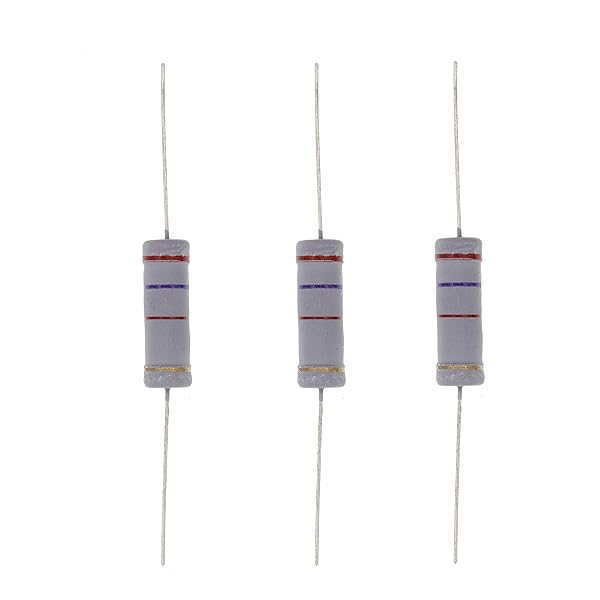 HUABAN 10PCS 5W 2K7 Ohm 5 Percent Metal Oxide Film Resistor for Reliable Performance and Durability