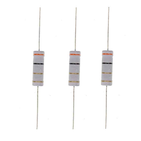 HUABAN 10PCS 5W 3 Ohm 5 Percent Metal Oxide Film Resistor for Reliable Performance