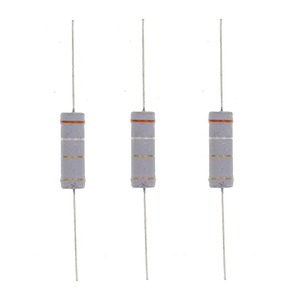 HUABAN 10PCS 5W 3R9 Metal Oxide Film Resistor 3.9 Ohm 5 Percent High Quality Durable Electronics Components