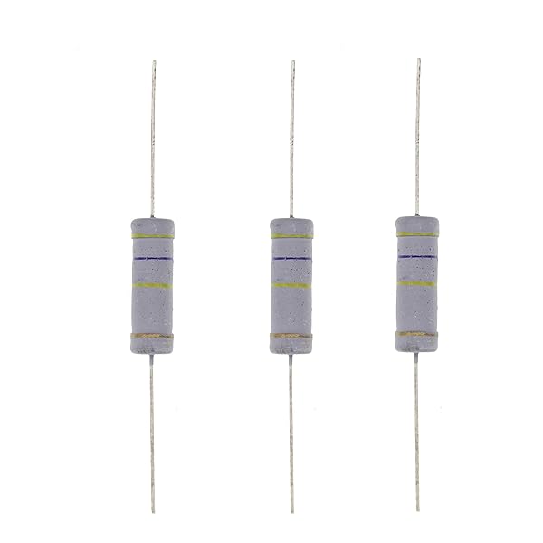 HUABAN 10PCS 5W 470K Ohm 5 Percent Metal Oxide Film Resistor for Reliable Performance