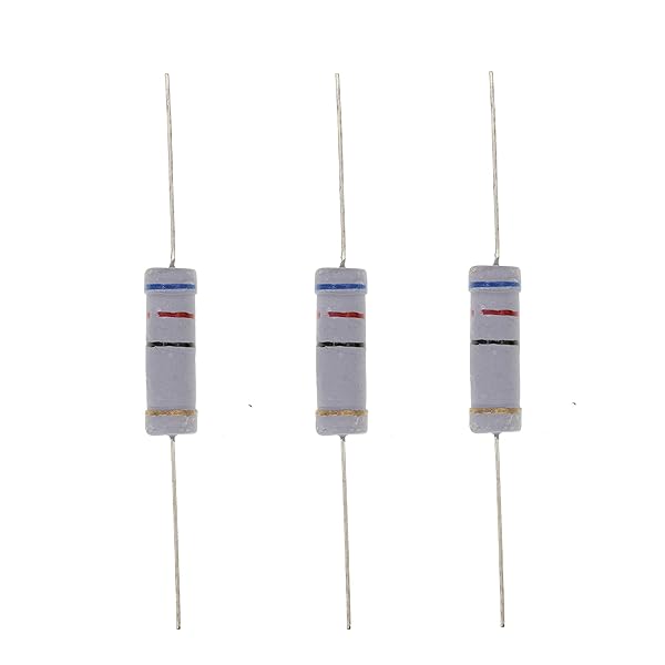 HUABAN 10PCS 5W 62 Ohm Metal Oxide Film Resistor 5 Percent Tolerance High Quality Components for Electronics Projects
