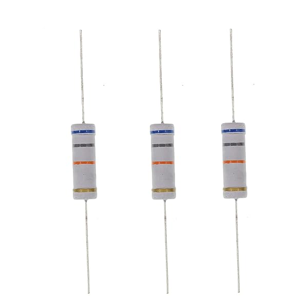 HUABAN 10PCS 5W 68K Ohm 5 Percent Metal Oxide Film Resistor for Reliable Performance
