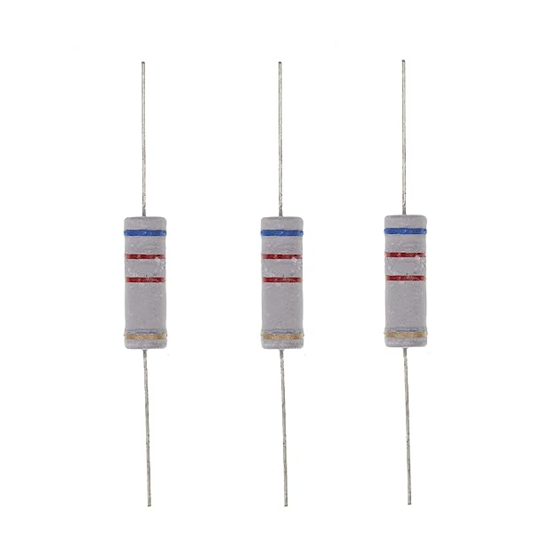HUABAN 10PCS 5W 6K2 Ohm 5 Percent Metal Oxide Film Resistor for Reliable Performance and Precision