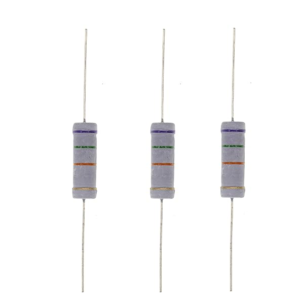 HUABAN 10PCS 5W 75K Ohm 5 Percent Metal Oxide Film Resistor for Reliable Performance