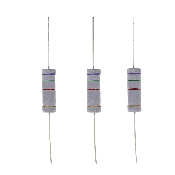 HUABAN 10PCS 5W 7K5 Ohm 5 Percent Metal Oxide Film Resistor for Reliable Performance