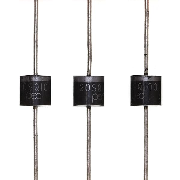 HUABAN 20 Pieces 20SQ100 Schottky Barrier Rectifier Diodes 20A 100V R-6 Axial 20 Amp 100 Volt