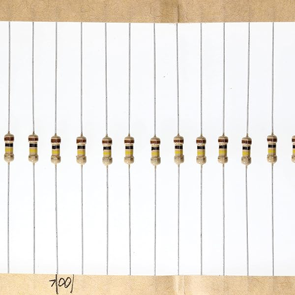 HUABAN HUABAN 200 Pieces 0.25 Watts 1 4W 100K Ohm 5% Carbon Film Resistor