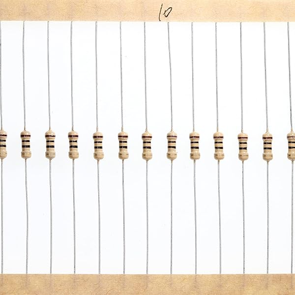 HUABAN 200 Pieces 0.25 Watts 1 4W 10R 10 Ohm 5% Carbon Film Resistor