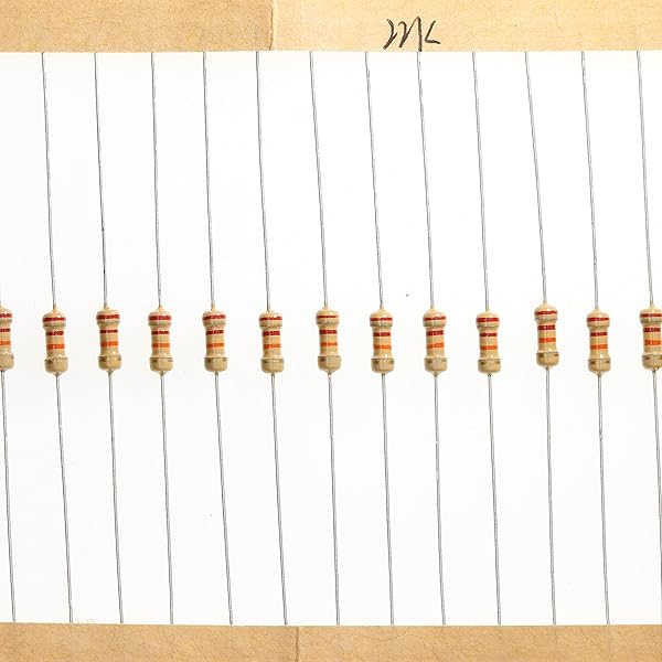 HUABAN 200 Pieces 0.25 Watts 1 4W 22K Ohm 5% Carbon Film Resistor