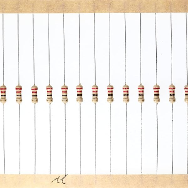 HUABAN 200 Pieces 0.25 Watts 1 4W 22R 22 Ohm 5% Carbon Film Resistor