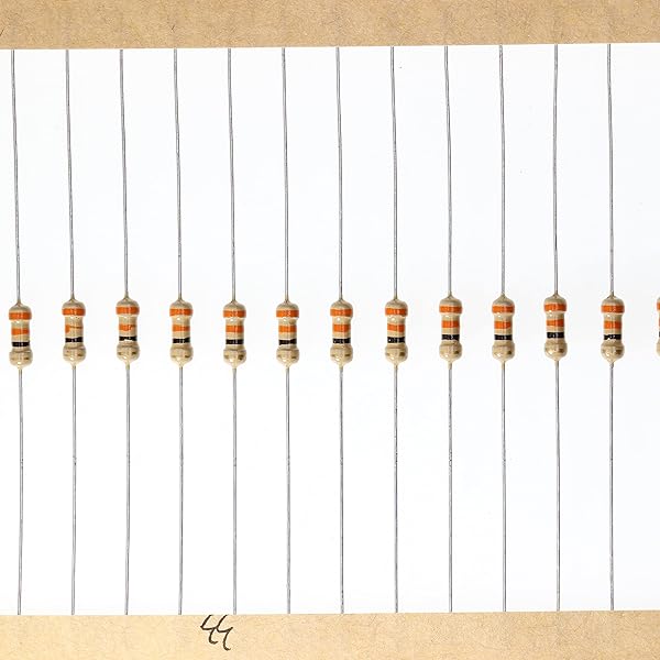 HUABAN 200 Pieces 0.25 Watts 1 4W 33R 33 Ohm 5% Carbon Film Resistor