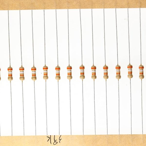 HUABAN 200 Pieces 0.25 Watts 1 4W 39K Ohm 5% Carbon Film Resistor