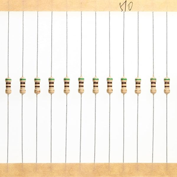 HUABAN 200 Pieces 0.25 Watts 1 4W 510R 510 Ohm 5% Carbon Film Resistor