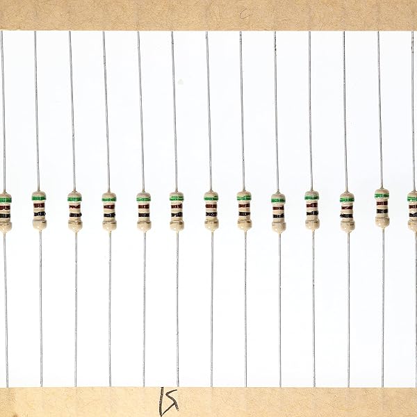 HUABAN 200 Pieces 0.25 Watts 1 4W 51R 51 Ohm 5% Carbon Film Resistor