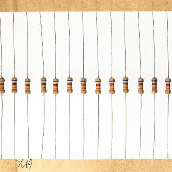 HUABAN 200 Pieces 0.25 Watts 1 4W 62K Ohm 5% Carbon Film Resistor