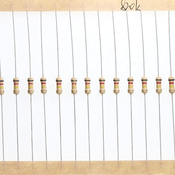 HUABAN HUABAN 200 Pieces 0.25 Watts 1 4W 820K Ohm 5% Carbon Film Resistor