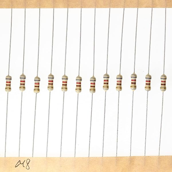 HUABAN 200 Pieces 0.25 Watts 1 4W 820R 820 Ohm 5% Carbon Film Resistor