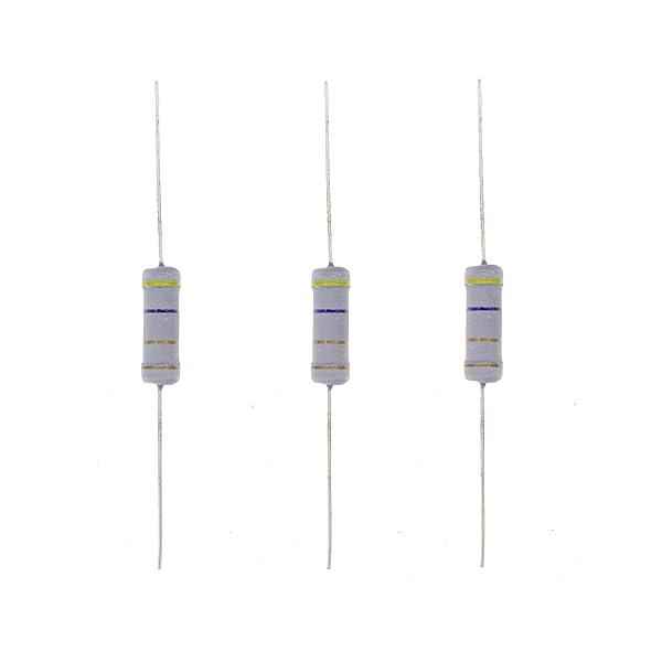 HUABAN 20PCS 3W 4R7 4.7 Ohm 5 Percent Metal Oxide Film Resistor for Reliable Performance